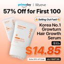 [Prime Day Big Deal | Oct 7 - 8 Only] Growturn Hair Serum With Built in Brush 3.38fl oz