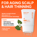Growturn Hair Brush Serum Designed for Aging Scalps l Clinically Proven for Visibly Fuller Hair & Healthy Scalp