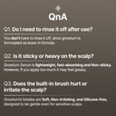 Growturn Hair Brush Serum Designed for Aging Scalps l Clinically Proven for Visibly Fuller Hair & Healthy Scalp