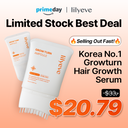 [Prime Day Encore Deal 🎉 - Last Call!] Growturn Hair Serum With Built in Brush 3.38fl oz